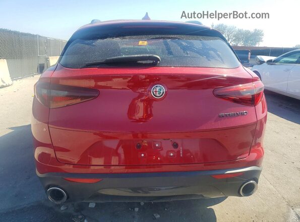 ZASPAJAN3M7C98236 2021 ALFA ROMEO STELVIO Red Вид ззаду