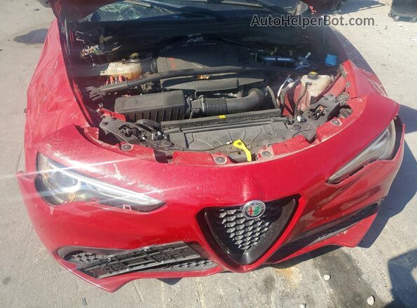 ZASPAJAN3M7C98236 2021 ALFA ROMEO STELVIO Red Вид підкапотного простору