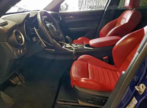 ZASPAJAN6N7D39184 2022 ALFA ROMEO STELVIO Blue Front interior view