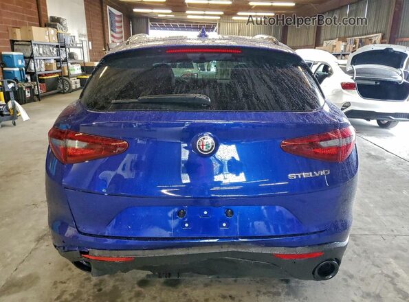 ZASPAJAN6N7D39184 2022 ALFA ROMEO STELVIO Blue Rear view