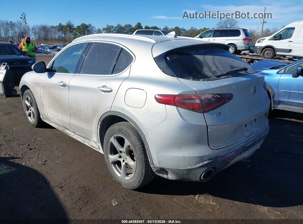 ZASPAKAN2M7D12973 2021 ALFA ROMEO STELVIO Silver Trasero izquierdo