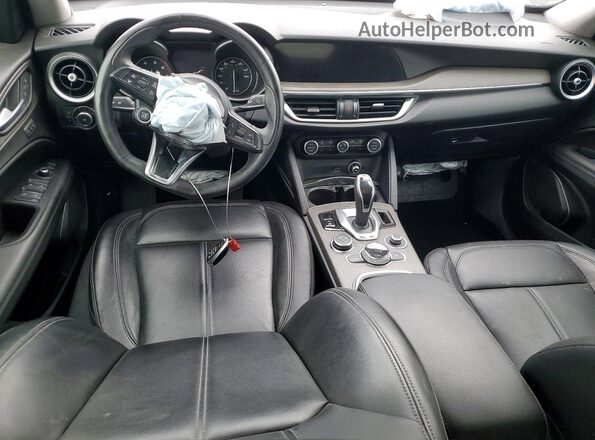 ZASPAKBN1M7D03986 2021 ALFA ROMEO STELVIO Green ხელსაწყოთა პანელის ხედი