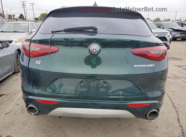 ZASPAKBN1M7D03986 2021 ALFA ROMEO STELVIO Green წინა სალონის ხედი