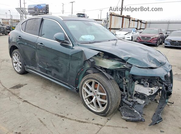 ZASPAKBN1M7D03986 2021 ALFA ROMEO STELVIO Green წინა ხედი