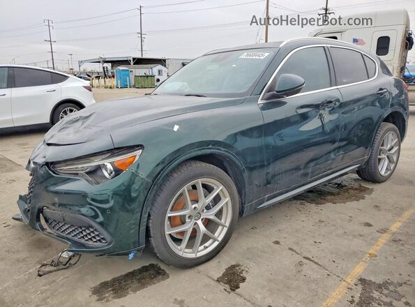 ZASPAKBN1M7D03986 2021 ALFA ROMEO STELVIO Green უკანა მარცხენა