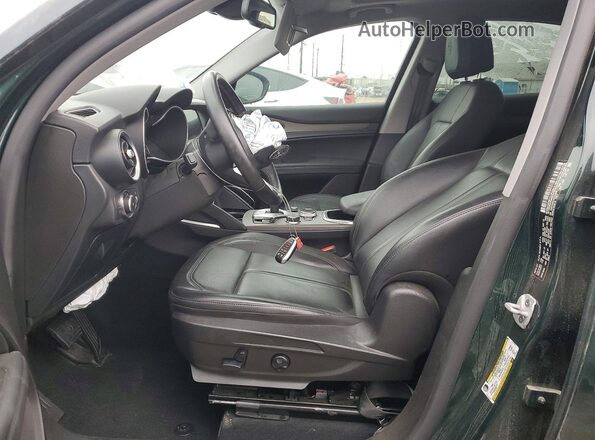 ZASPAKBN1M7D03986 2021 ALFA ROMEO STELVIO Green წინა პანელის ხედი