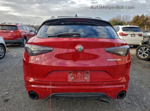 ZASPAKBN2S7D96014 2025 ALFA ROMEO STELVIO Red უკანა ხედი