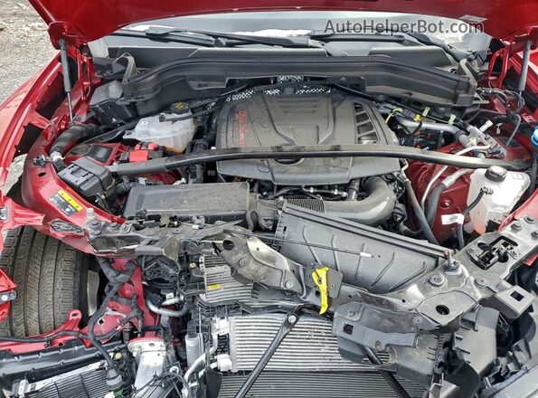 ZASPAKBN2S7D96014 2025 ALFA ROMEO STELVIO Red ძრავის განყოფილების ხედი