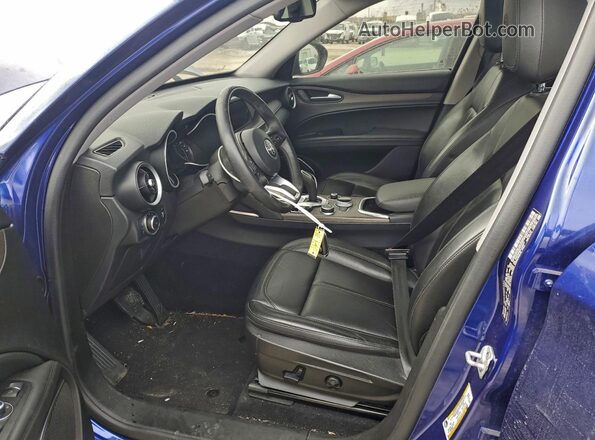 ZASPAKBN3L7C92617 2020 ALFA ROMEO STELVIO Blue Widok wnętrza z przodu
