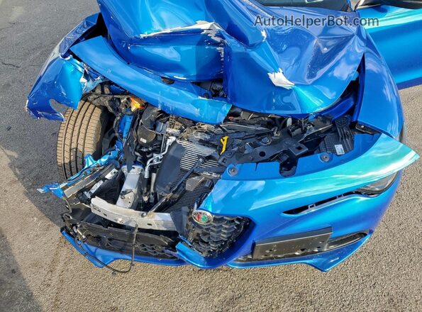 ZASPAKBN3R7D75358 2024 ALFA ROMEO STELVIO Blue Widok komory silnika
