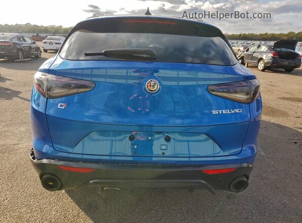 ZASPAKBN3R7D75358 2024 ALFA ROMEO STELVIO Blue Widok z tyłu