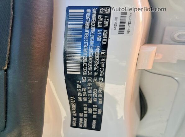 ZASPAKBN3R7D76445 2024 ALFA ROMEO STELVIO White Вид наклейки з VIN-кодом