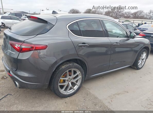 ZASPAKBN4M7D18739 2021 ALFA ROMEO STELVIO Серый Задняя правая четверть