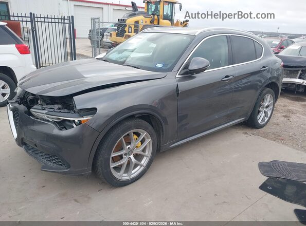 ZASPAKBN4M7D18739 2021 ALFA ROMEO STELVIO Серый Передняя левая четверть