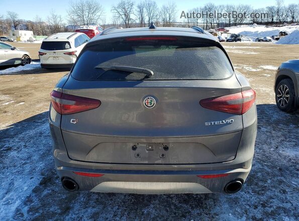 ZASPAKBN7P7D58267 2023 ALFA ROMEO STELVIO Gray Вид ззаду