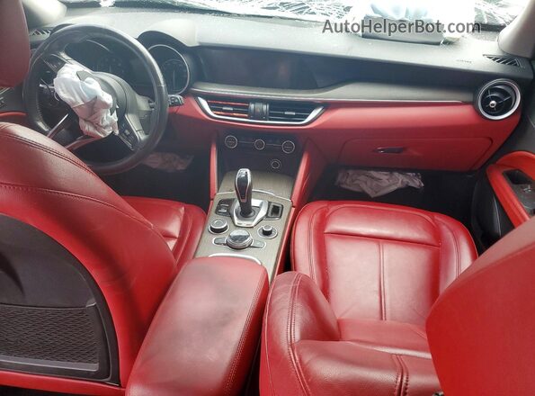 ZASPAKBN9M7D18820 2021 ALFA ROMEO STELVIO Black ხელსაწყოთა პანელის ხედი