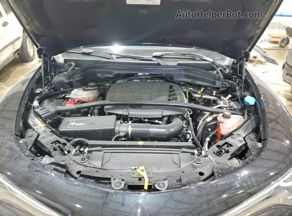 ZASPAKBN9P7D65446 2023 ALFA ROMEO STELVIO Black ძრავის განყოფილების ხედი