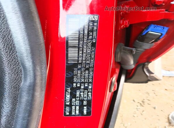 ZASPATCW1R3049429 2024 ALFA ROMEO OTHER Red VIN sticker view