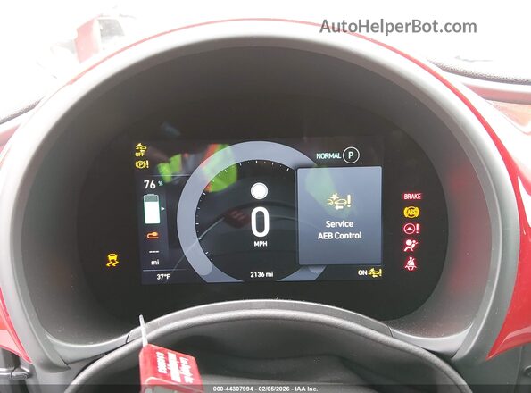 ZFAFFAA46RX209061 2024 FIAT 500E Red Հետևի նստատեղերի տեսք