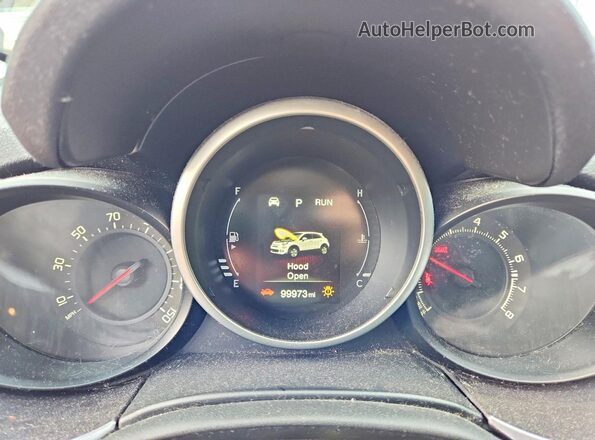 ZFBCFXBT7GP512760 2016 FIAT 500X Gray ხელსაწყოთა პანელის ხედი