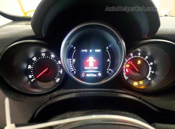 ZFBCFXCB2JP685731 2018 FIAT 500X Gray Instrument cluster view
