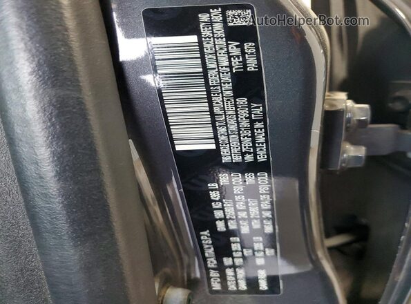 ZFBNF3B19NP980180 2022 FIAT 500X Gray ძრავის განყოფილების ხედი