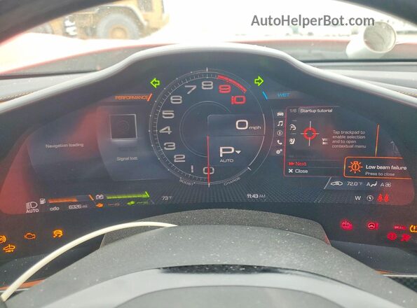 ZFF01SMA5R0310123 2024 FERRARI 296 Red Instrument cluster view