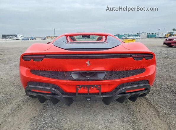ZFF01SMA5R0310123 2024 FERRARI 296 Red Rear view