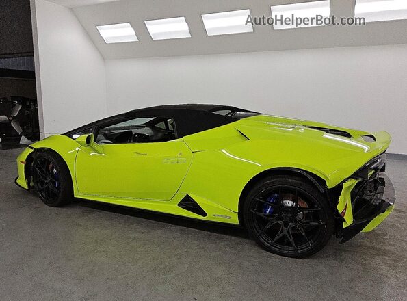 ZHWUT5ZF2NLA19727 2022 LAMBORGHINI HURACAN Green Rear left
