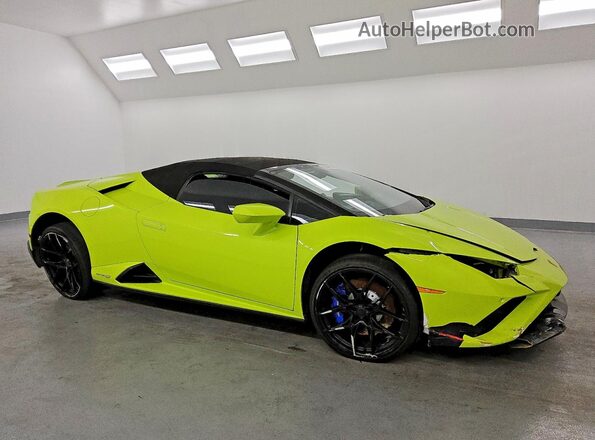 ZHWUT5ZF2NLA19727 2022 LAMBORGHINI HURACAN Green Front right
