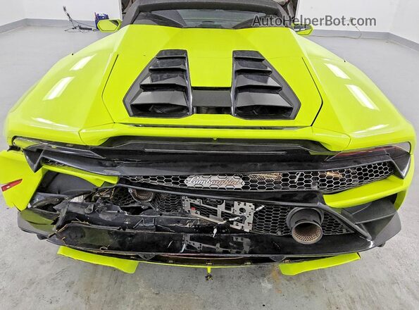 ZHWUT5ZF2NLA19727 2022 LAMBORGHINI HURACAN Green Rear interior view