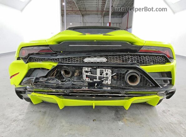 ZHWUT5ZF2NLA19727 2022 LAMBORGHINI HURACAN Green Rear view