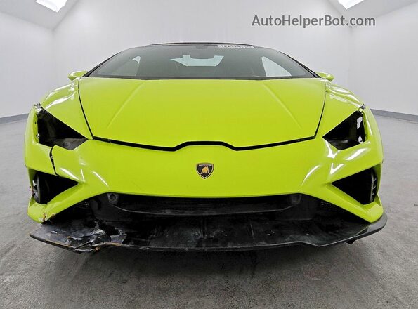 ZHWUT5ZF2NLA19727 2022 LAMBORGHINI HURACAN Green Front view