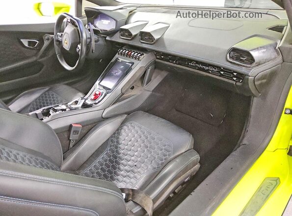 ZHWUT5ZF2NLA19727 2022 LAMBORGHINI HURACAN Green Dashboard view