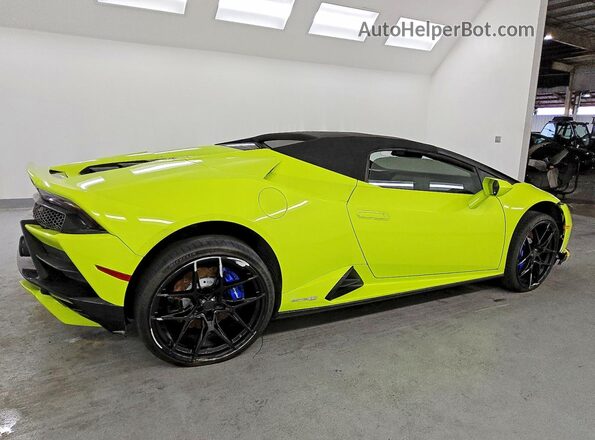 ZHWUT5ZF2NLA19727 2022 LAMBORGHINI HURACAN Green Rear right