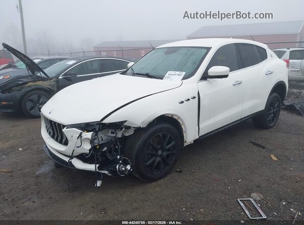 ZN661XUAXHX213980 2017 MASERATI LEVANTE White Առջևի ձախ երեք քառորդ տեսարան