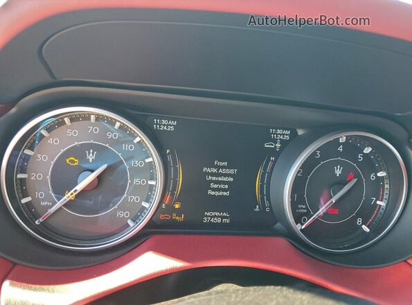 ZN661XUS2MX372947 2021 MASERATI LEVANTE White Instrument cluster view