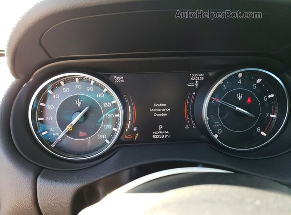ZN661YUAXMX378525 2021 MASERATI LEVANTE White Instrument cluster view