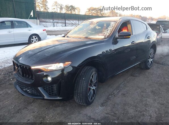 ZN661YUSXMX365525 2021 MASERATI LEVANTE Black Առջևի ձախ երեք քառորդ տեսարան