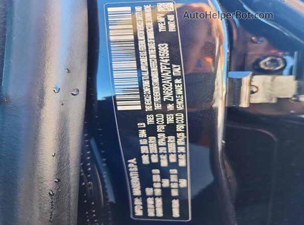 ZN682AVA7P7415983 2023 MASERATI GRECALE Black Widok naklejki z numerem VIN