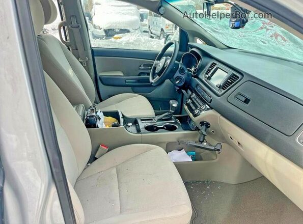 kndma5c10k6539136 2019 KIA SEDONA Gray Widok z przodu