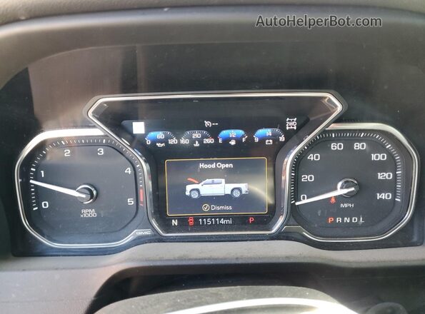 0K0136970240 2022 GMC SIERRA Black Instrument cluster view
