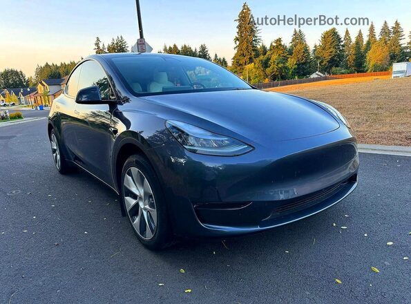 5YJYGDED6MF106087 2021 TESLA MODEL Gray Задня ліва чверть
