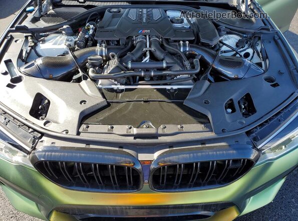 WBSJF0C53KB284461 2019 BMW M5 Green Vista del compartimento del motor