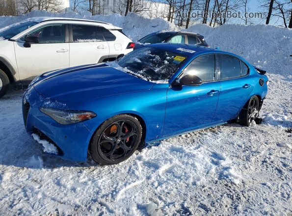ZARFAMAN0L7626996 2020 ALFA ROMEO GIULIA Синий Задняя левая четверть