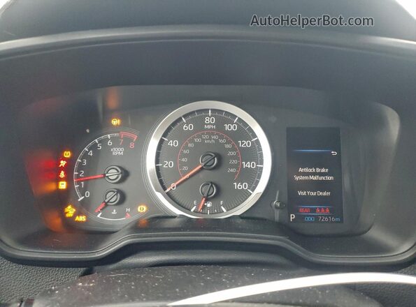 5YFS4MCEXMP075523 2021 TOYOTA LL White ხელსაწყოთა პანელის ხედი