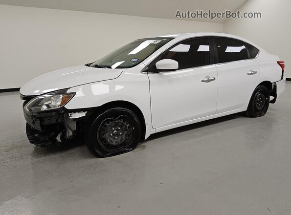 3N1AB7AP6KY419100 2019 NISSAN SENTRA White 