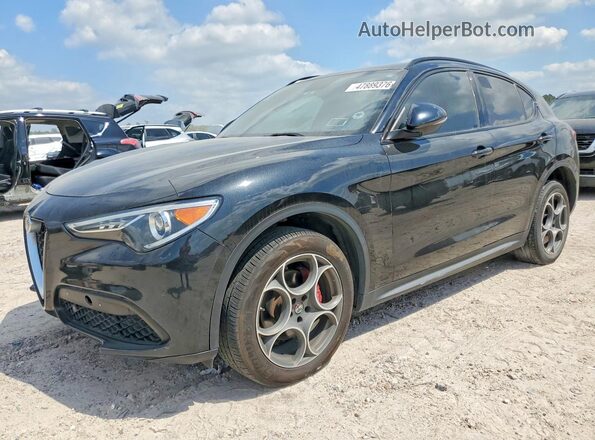 ZASFAKNN1J7B72951 2018 ALFA ROMEO STELVIO Black Tył lewy