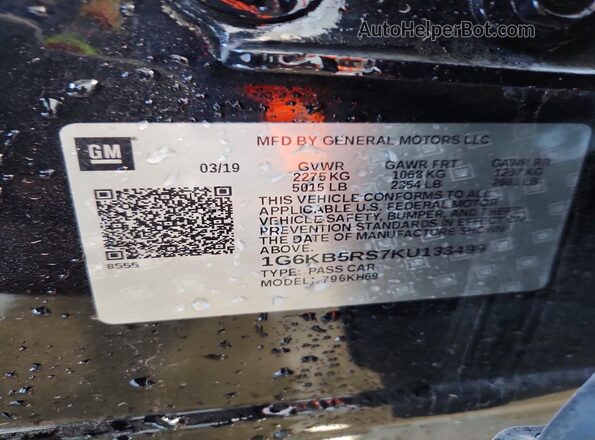 1G6KB5RS7KU133499 2019 CADILLAC CT6 Black 