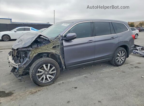 5FNYF5H3XMB040302 2021 HONDA PILOT Серый Задняя левая четверть